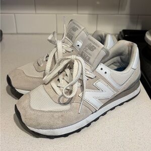 New Balance 574 Encap Cream & White Sneakers